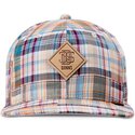 gorra-plana-multicolor-snapback-patch-check-turquioise-de-djinns