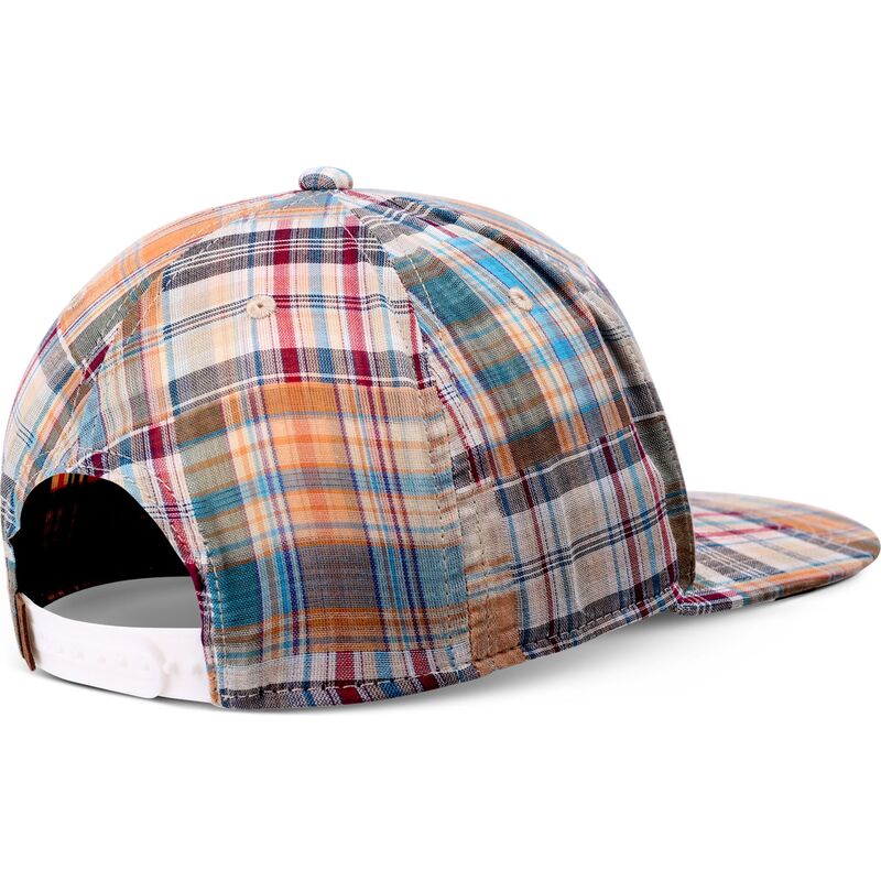 gorra-plana-multicolor-snapback-patch-check-turquioise-de-djinns