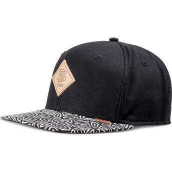 Gorra plana negra snapback Gothic Freestyle Rev de Djinns