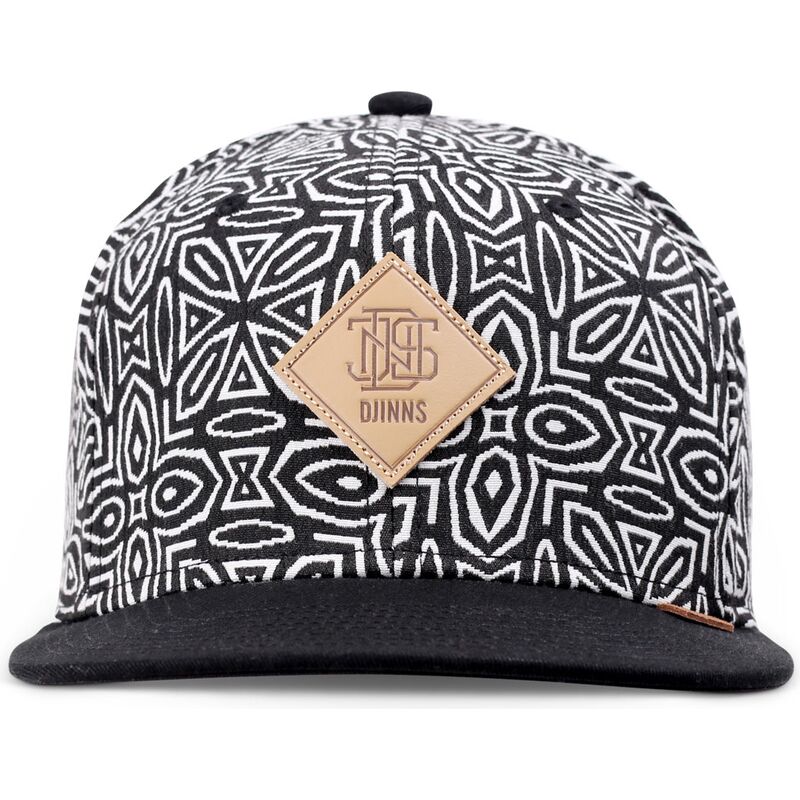 gorra-plana-negra-y-blanca-snapback-gothic-freestyle-de-djinns