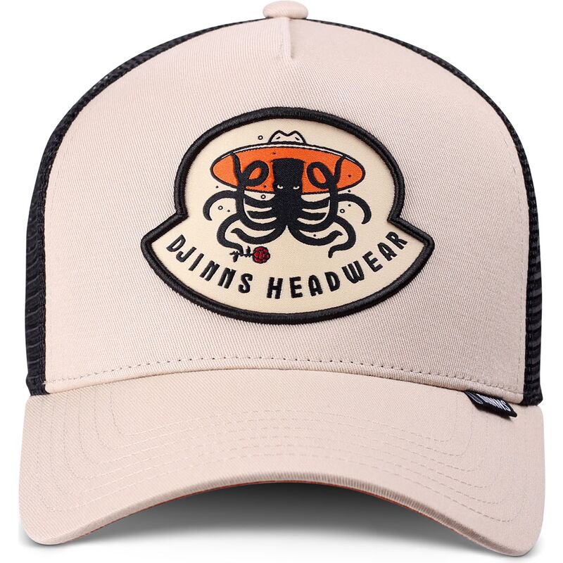 gorra-trucker-beige-y-negra-hft-rose-kraken-de-djinns
