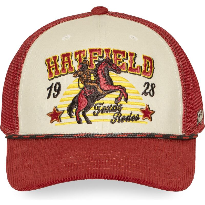 gorra-trucker-roja-y-beige-pcs-rod-de-hatfield