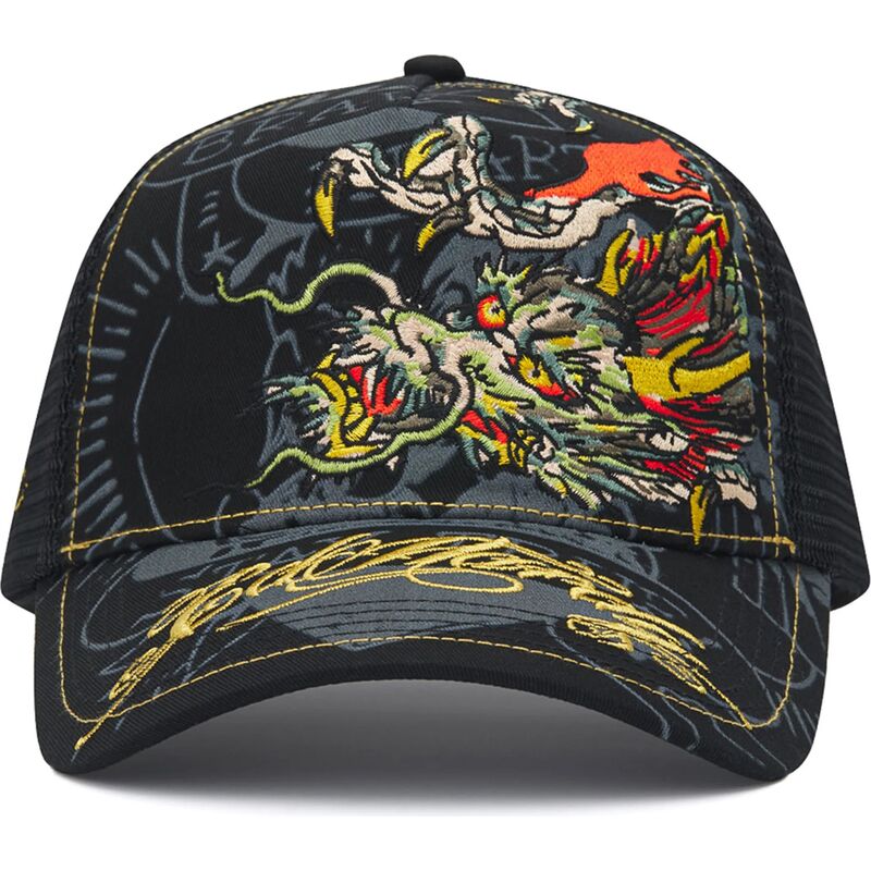 gorra-trucker-negra-crawling-dragon-de-ed-hardy