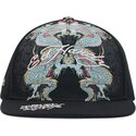 gorra-plana-negra-snapback-battle-dragon-de-ed-hardy