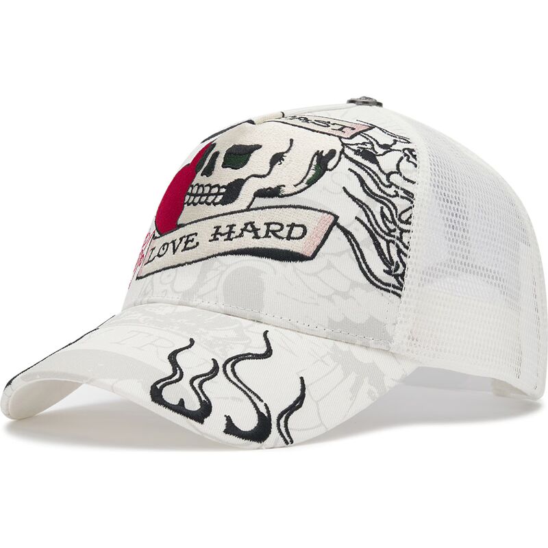 gorra-trucker-blanca-live-fast-love-hard-de-ed-hardy gorra-trucker-blanca-live-fast-love-hard-de-ed-hardy