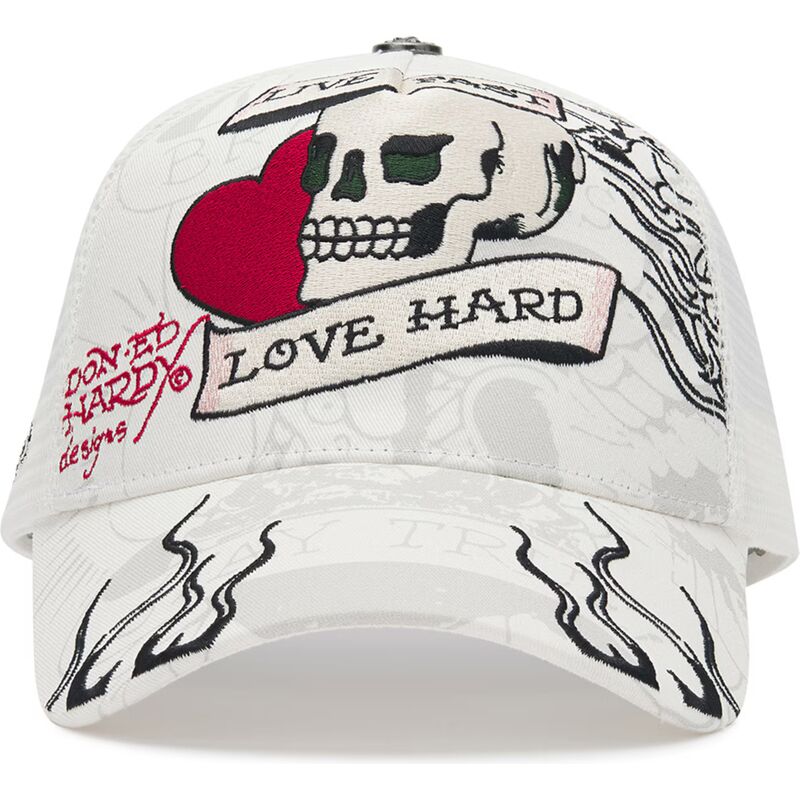 gorra-trucker-blanca-live-fast-love-hard-de-ed-hardy gorra-trucker-blanca-live-fast-love-hard-de-ed-hardy