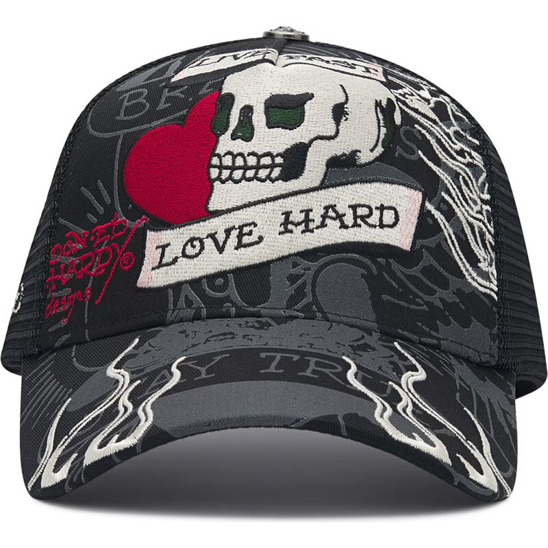 gorra-trucker-negra-live-fast-love-hard-de-ed-hardy