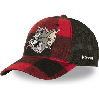 Gorra trucker roja y negra Tom TAJ9 TOM Looney Tunes de Capslab