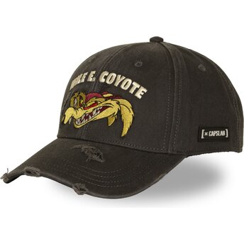 Gorra curva negra snapback Coyote LOO14 COY Looney Tunes de Capslab