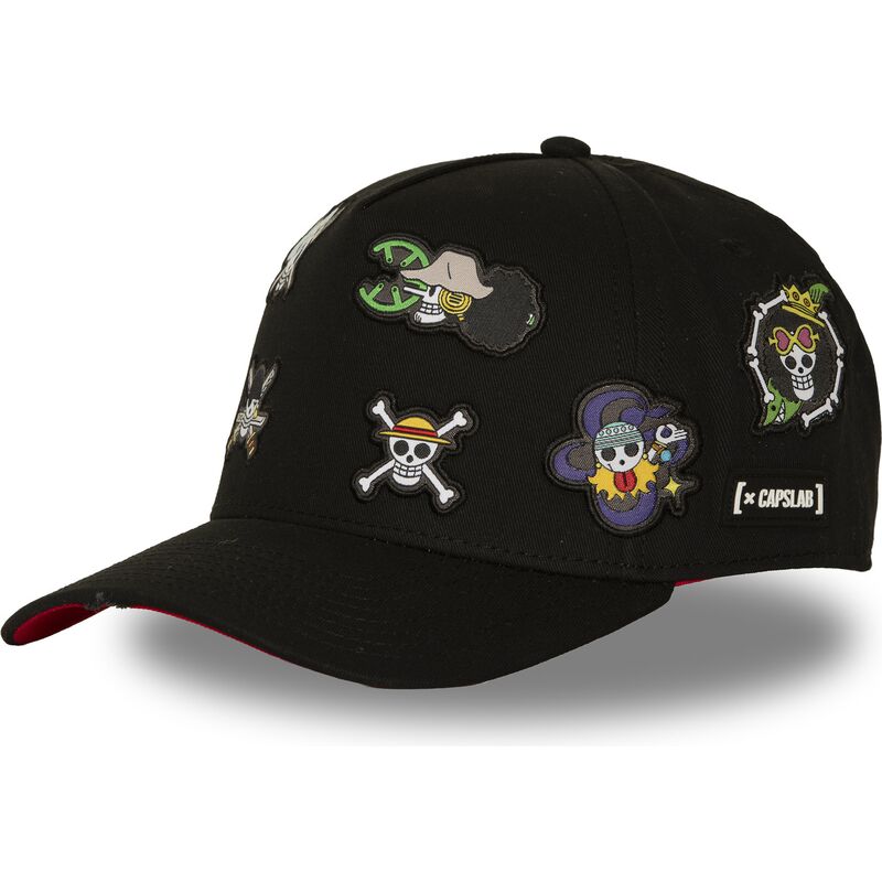 gorra-curva-negra-snapback-straw-hat-pirates-op8-fla-one-piece-de-capslab gorra-curva-negra-snapback-straw-hat-pirates-op8-fla-one-piece-de-capslab