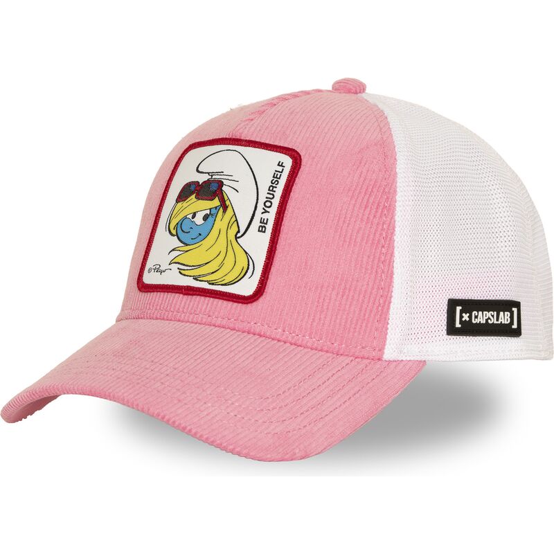 gorra-trucker-rosa-y-blanca-pitufina-smu3-sof-los-pitufos-de-capslab gorra-trucker-rosa-y-blanca-pitufina-smu3-sof-los-pitufos-de-capslab
