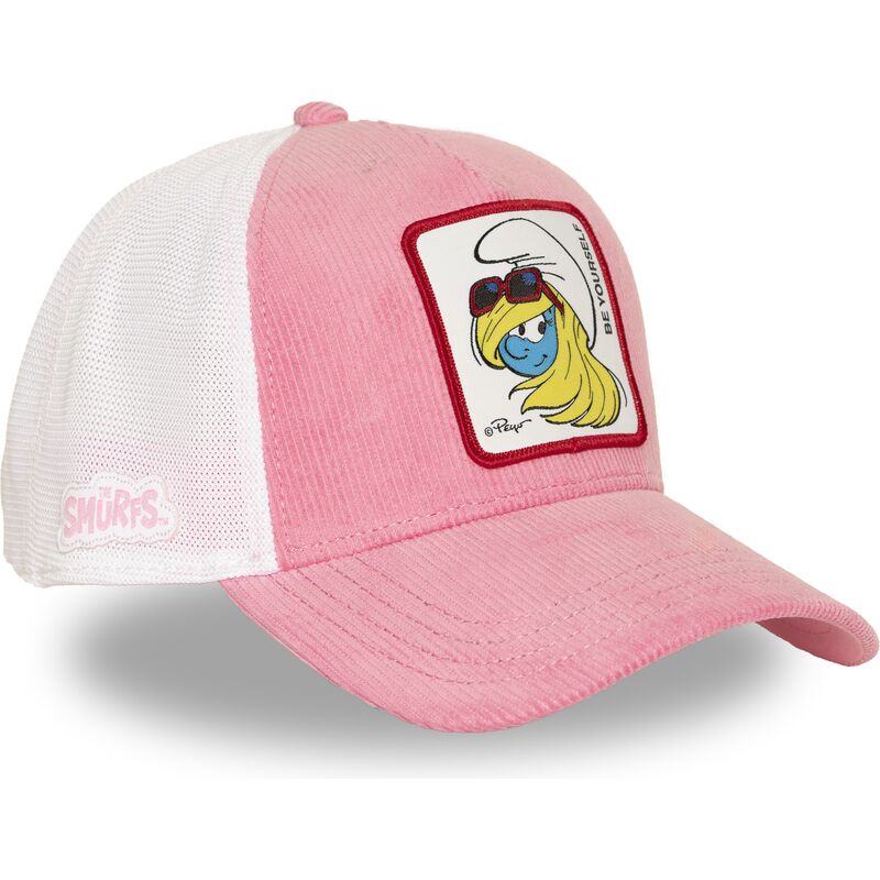 gorra-trucker-rosa-y-blanca-pitufina-smu3-sof-los-pitufos-de-capslab gorra-trucker-rosa-y-blanca-pitufina-smu3-sof-los-pitufos-de-capslab