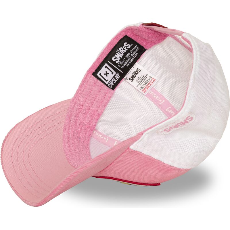 gorra-trucker-rosa-y-blanca-pitufina-smu3-sof-los-pitufos-de-capslab gorra-trucker-rosa-y-blanca-pitufina-smu3-sof-los-pitufos-de-capslab