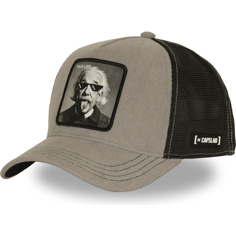 gorra-trucker-gris-y-negra-albert-einstein-thug-life-art1-thug-famous-de-capslab gorra-trucker-gris-y-negra-albert-einstein-thug-life-art1-thug-famous-de-capslab