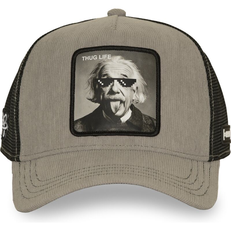gorra-trucker-gris-y-negra-albert-einstein-thug-life-art1-thug-famous-de-capslab gorra-trucker-gris-y-negra-albert-einstein-thug-life-art1-thug-famous-de-capslab
