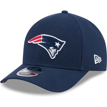 Gorra curva azul marino snapback 9FORTY M-Crown Team de New England Patriots NFL de New Era