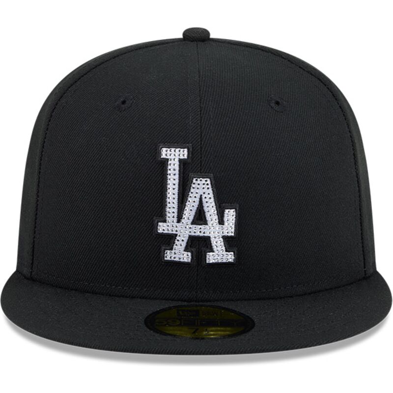 gorra-plana-negra-ajustada-59fifty-rhinestone-de-los-angeles-dodgers-mlb-de-new-era