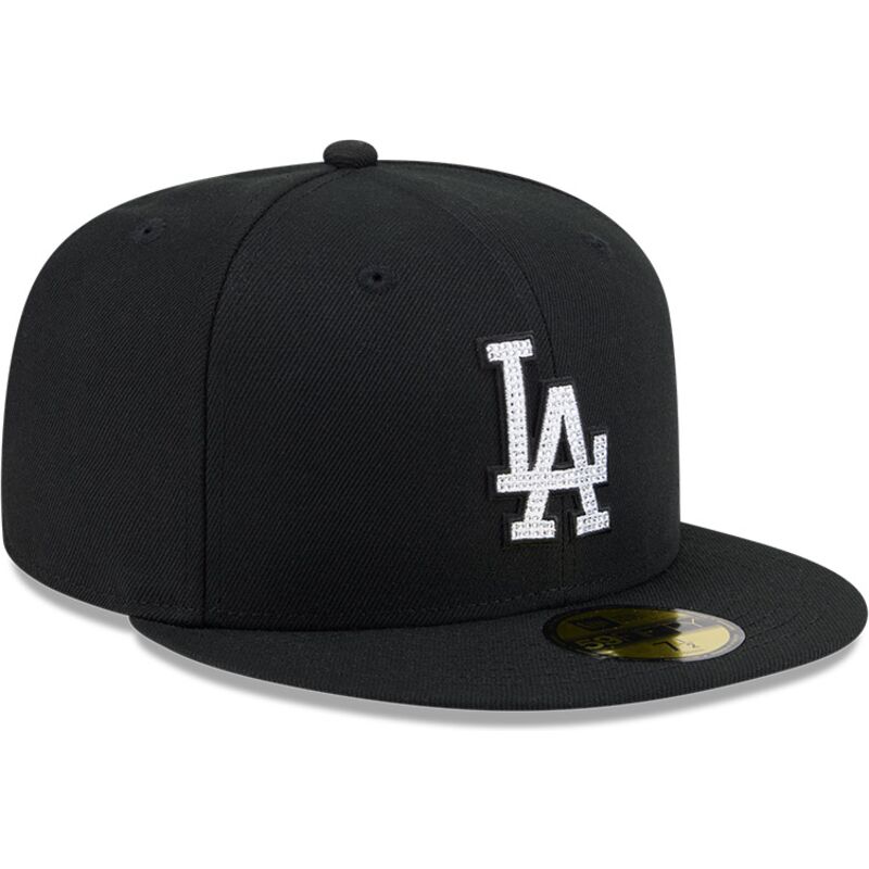 gorra-plana-negra-ajustada-59fifty-rhinestone-de-los-angeles-dodgers-mlb-de-new-era