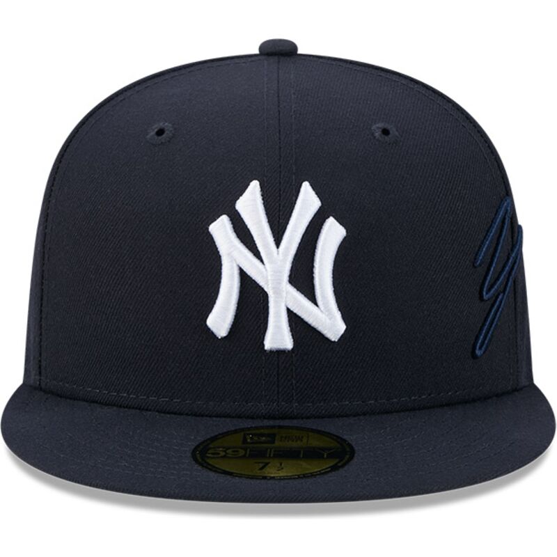 gorra-plana-azul-marino-ajustada-59fifty-side-script-de-new-york-yankees-mlb-de-new-era