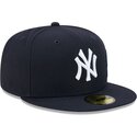 gorra-plana-azul-marino-ajustada-59fifty-side-script-de-new-york-yankees-mlb-de-new-era
