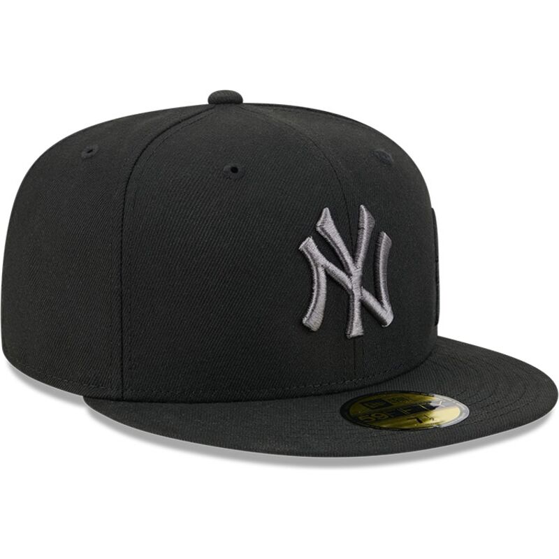 gorra-plana-negra-ajustada-con-logo-gris-59fifty-side-script-de-new-york-yankees-mlb-de-new-era