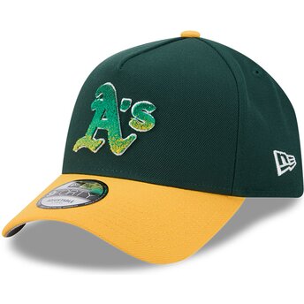 Gorra curva verde y amarilla snapback 9FORTY A Frame NA Lifestyle F1 de Oakland Athletics MLB de New Era