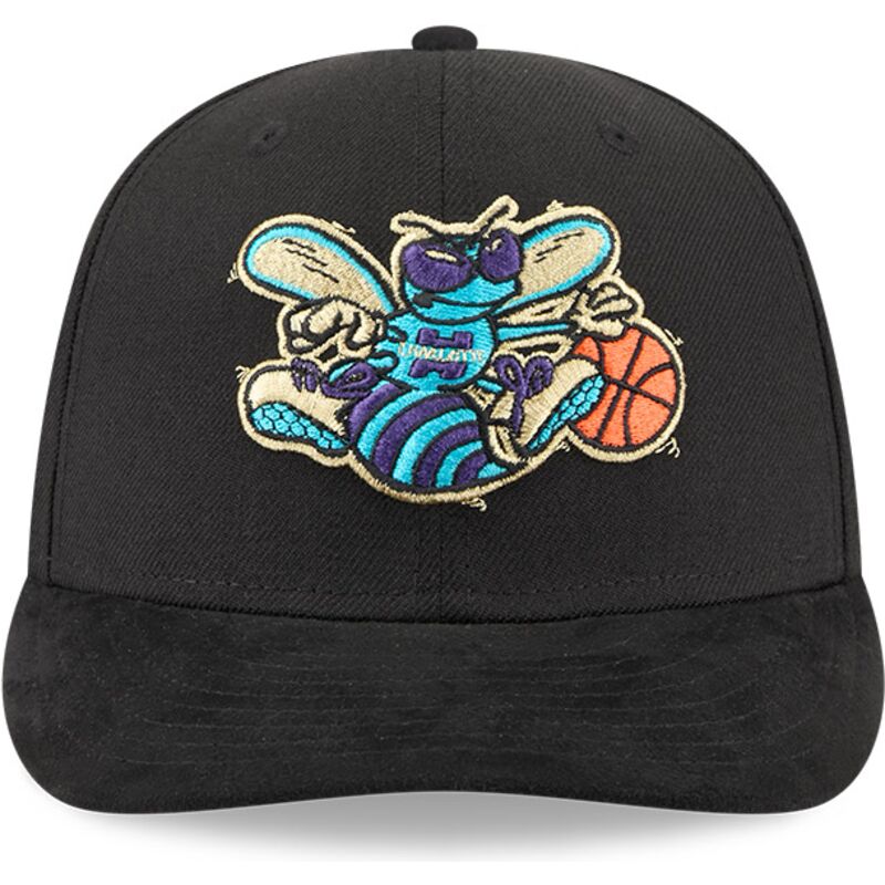 gorra-curva-negra-snapback-9fifty-na-lifestyle-f1-de-charlotte-hornets-nba-de-new-era