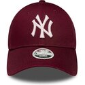 gorra-curva-roja-ajustable-para-mujer-con-logo-rosa-9forty-metallic-logo-de-new-york-yankees-mlb-de-new-era