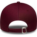 gorra-curva-roja-ajustable-para-mujer-con-logo-rosa-9forty-metallic-logo-de-new-york-yankees-mlb-de-new-era