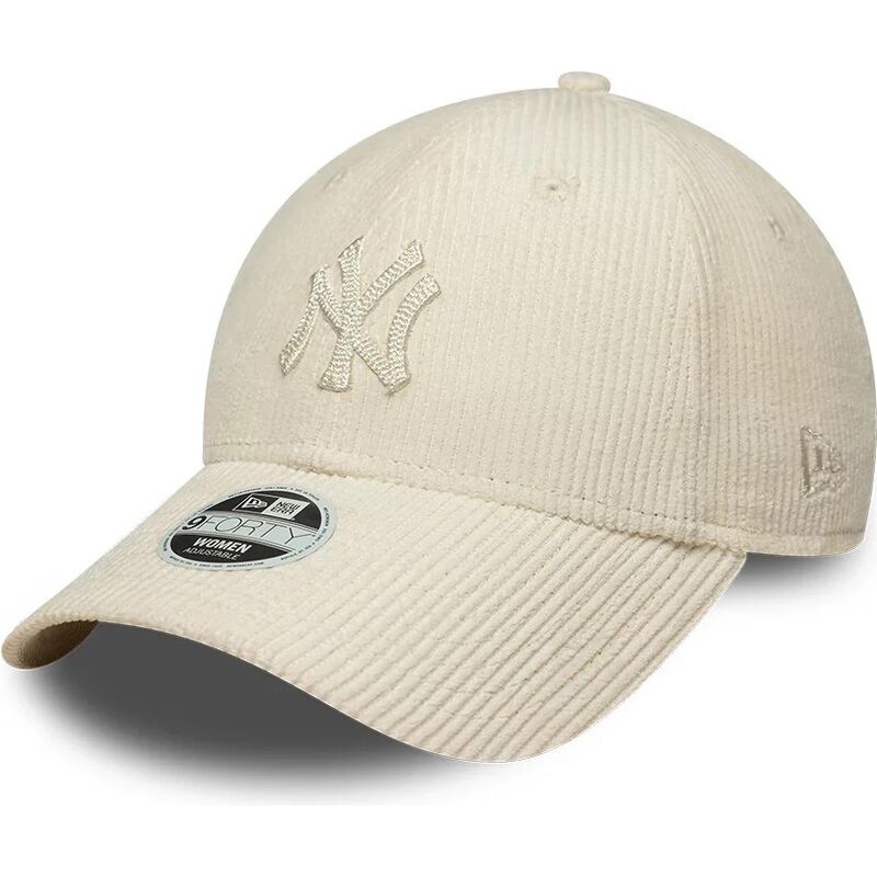gorra-curva-beige-ajustable-para-mujer-con-logo-beige-9forty-cord-de-new-york-yankees-mlb-de-new-era