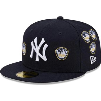 Gorra plana azul marino ajustada 59FIFTY Spike Lee Gloves de New York Yankees MLB de New Era