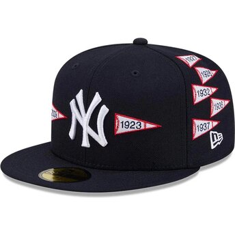 Gorra plana azul marino ajustada 59FIFTY Spike Lee Flags de New York Yankees MLB de New Era