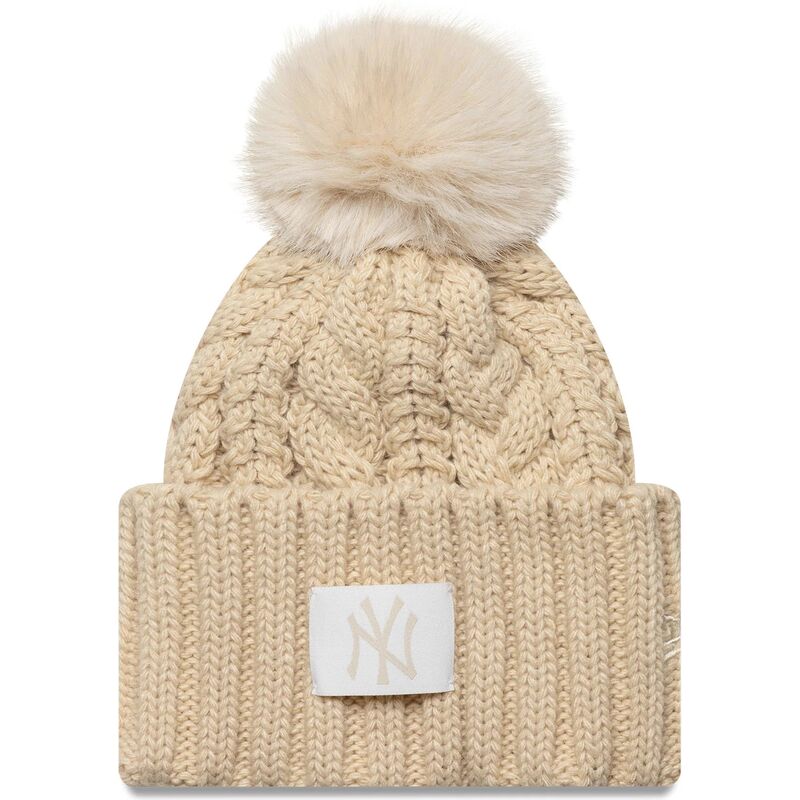gorro-con-pompon-beige-para-nino-cable-de-new-york-yankees-mlb-de-new-era gorro-con-pompon-beige-para-nino-cable-de-new-york-yankees-mlb-de-new-era