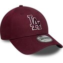 gorra-curva-granate-ajustable-con-logo-granate-9forty-team-outline-de-los-angeles-dodgers-mlb-de-new-era