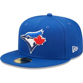 Gorra plana azul ajustada 59FIFTY AC Perf de Toronto Blue Jays MLB de New Era