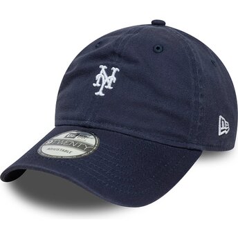 Gorra curva azul marino ajustable 9TWENTY Washed Mini Logo de New York Mets MLB de New Era