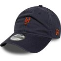 gorra-curva-azul-marino-ajustable-con-logo-marron-9twenty-mini-logo-de-new-york-mets-mlb-de-new-era