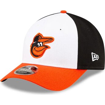 Gorra curva naranja y negra snapback 9FORTY M-Crown Player Replica de Baltimore Orioles MLB de New Era