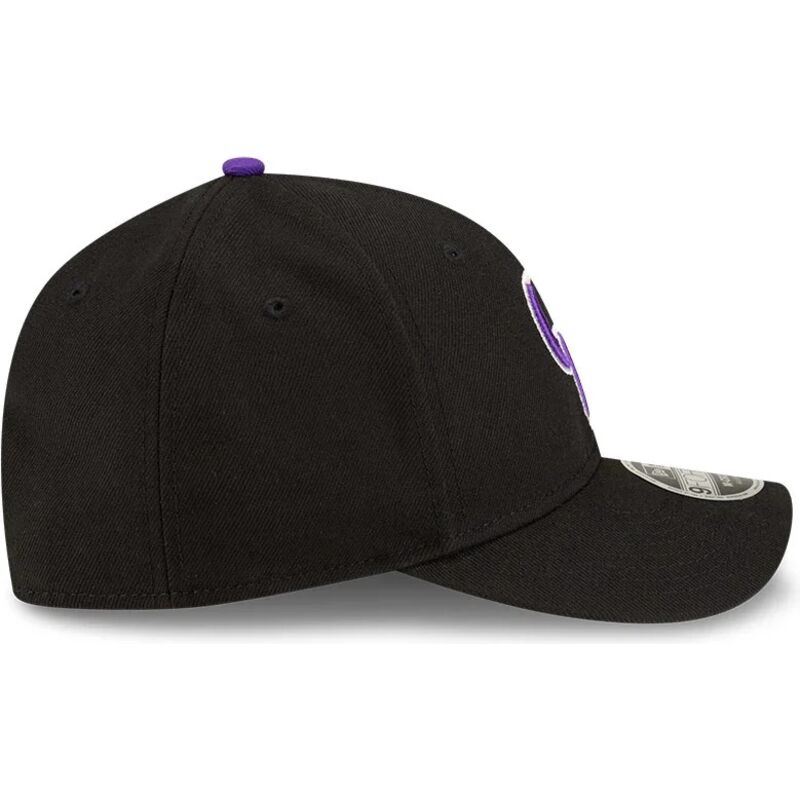 gorra-curva-negra-snapback-con-logo-violeta-9forty-m-crown-player-replica-de-colorado-rockies-mlb-de-new-era