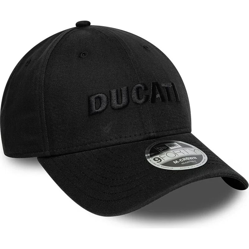 gorra-curva-negra-snapback-con-logo-negro-9forty-m-crown-wordmark-de-ducati-motor-motogp-de-new-era