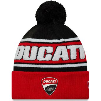 Gorro con pompón rojo y negro Sports Knit de Ducati Motor MotoGP de New Era