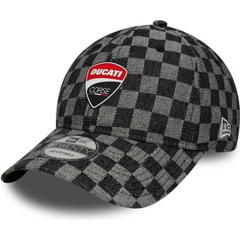 Gorra curva negra ajustable 9TWENTY Check de Ducati Motor MotoGP de New Era