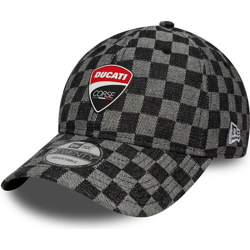 gorra-curva-negra-ajustable-9twenty-check-de-ducati-motor-motogp-de-new-era