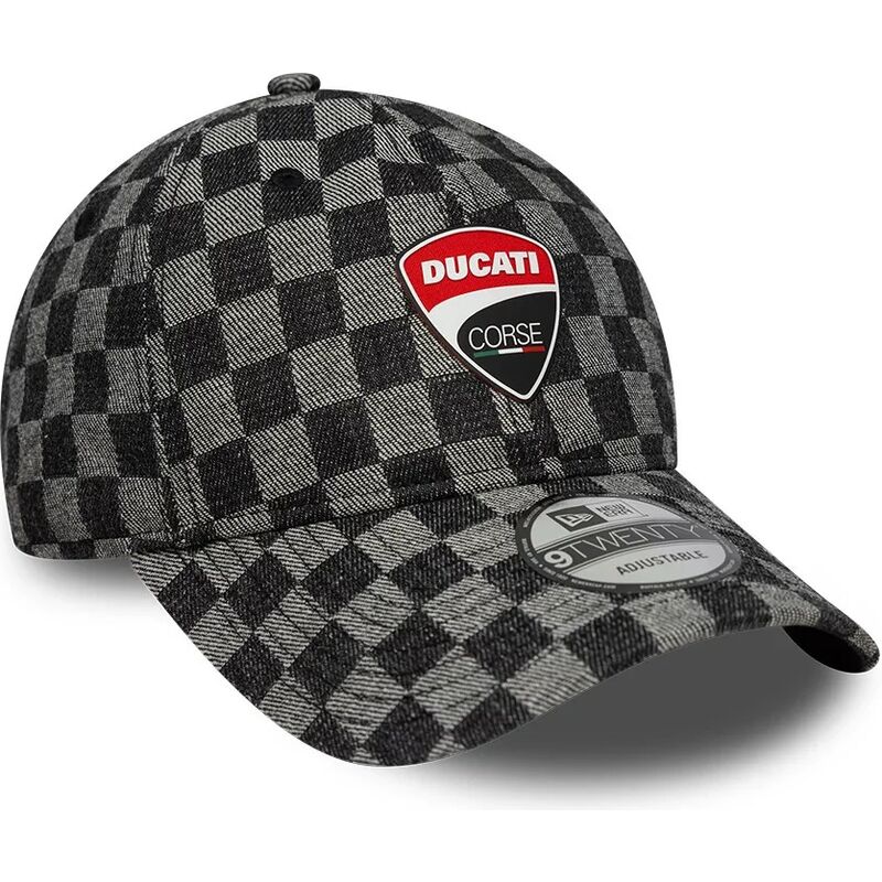 gorra-curva-negra-ajustable-9twenty-check-de-ducati-motor-motogp-de-new-era