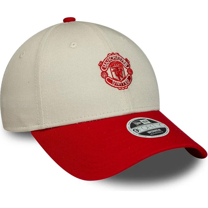 gorra-curva-beige-y-roja-ajustable-para-mujer-9forty-contrast-de-manchester-united-football-club-premier-league-de-new-era