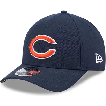 Gorra curva azul marino snapback 9FORTY M-Crown Team de Chicago Bears NFL de New Era