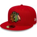 gorra-plana-roja-ajustada-59fifty-basic-de-chicago-blackhawks-nhl-de-new-era