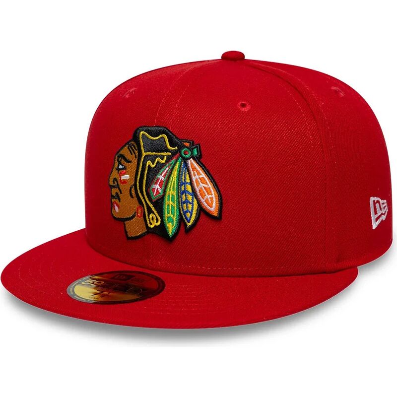 gorra-plana-roja-ajustada-59fifty-basic-de-chicago-blackhawks-nhl-de-new-era gorra-plana-roja-ajustada-59fifty-basic-de-chicago-blackhawks-nhl-de-new-era