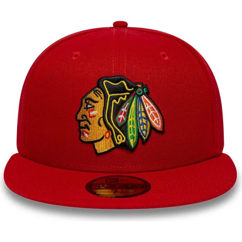 gorra-plana-roja-ajustada-59fifty-basic-de-chicago-blackhawks-nhl-de-new-era gorra-plana-roja-ajustada-59fifty-basic-de-chicago-blackhawks-nhl-de-new-era