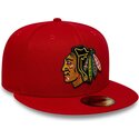 gorra-plana-roja-ajustada-59fifty-basic-de-chicago-blackhawks-nhl-de-new-era